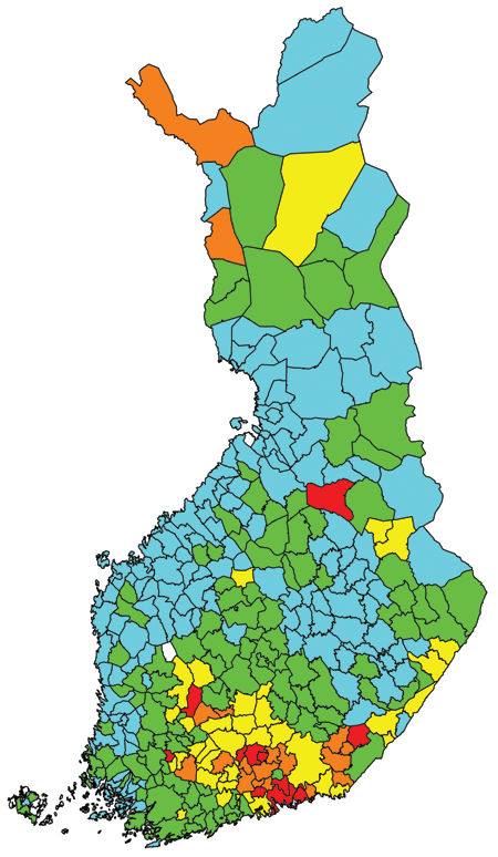 taa sisään enemmän kuin kesällä. Myös huono ilmanvaihto suurentaa radonpitoisuutta.