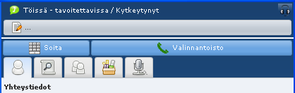 Elisa Oyj Elisa Ring 18 (57) Puhelu- ja Hallintapalkin kuvakkeet (katso Virhe. Viitteen lähdettä ei löytynyt.): 1 Soita: Voit soittaa valitsemalla haluamasi puhelinnumero.