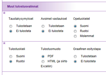 Huom! Aiemmin olin ottanut vastaavasta kyselystä raportin.