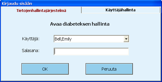 Jos tämä on ensimmäinen kerta kun käynnistät Käyttäjähallinnan, ilmestyy ruudullesi ikkuna, jossa sinua pyydetään asettamaan Käyttäjähallinnan salasana.