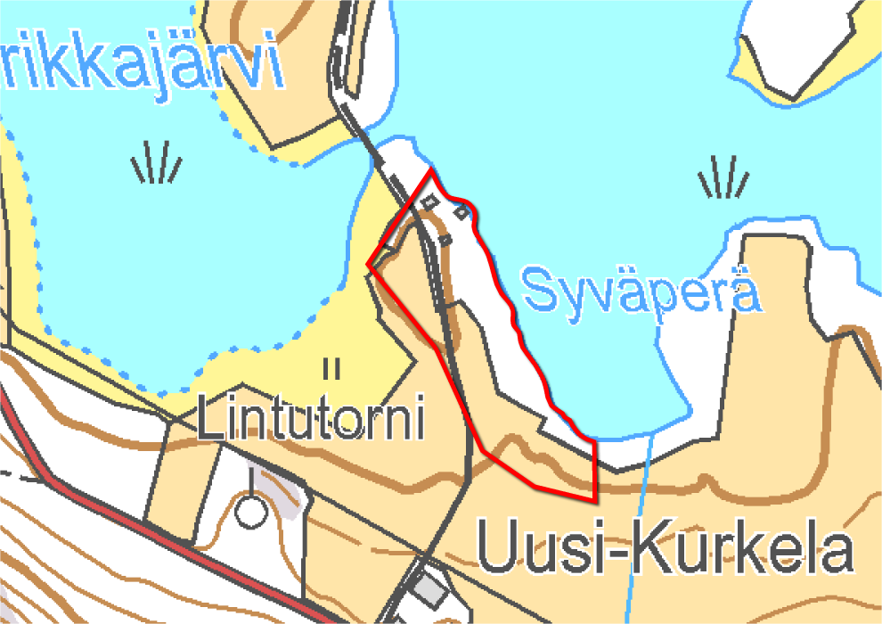 FCG SUUNNITTELU JA TEKNIIKKA OY 28.8.2014 OSALLISTUMIS- JA ARVI- OINTISUUNNITELMA 3 (12) merkintä ei kohdistu aiotuille rakennuspaikoille.