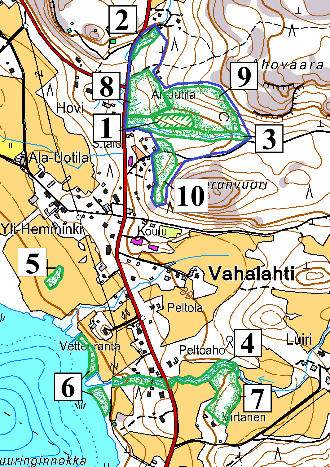 viljelysten liepeiltä.