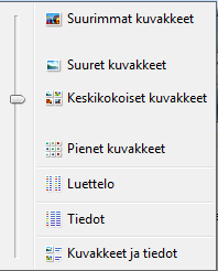 Windows 7 20 Kansioikkuna merkki kuvakkeen edessä kertoo, että kansion sisällä on alikansioita, jotka eivät näy. Kun napsautat merkkiä tai kaksoisnapsautat kansion nimeä, alikansiot tulevat esiin.