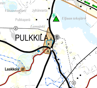 SIIKALATVA PULKKILAN KIRKONKYLÄN OSAYLEISKAAVA 6 puolisina palvelujen, asumisen, työpaikkojen ja vapaa-ajan alueina.