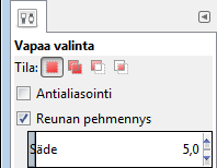 Määritä työn kuluessa aina tarvittaessa uudelleen kopioitava kohta (vaihe 4). Jos olet poistamassa jotain kohdetta, etsi mahdollisimman samoja sävyjä kopioitavaksi.