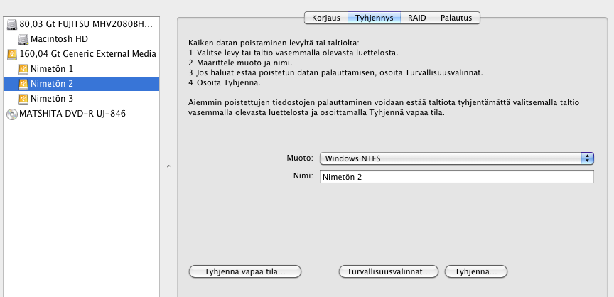 24 Tyypillisiä soveltamistilanteita Saatat kohdata erilaisia tilanteita, joissa Paragonin NTFS-ajuri Mac OS X:lle on suositeltavin ratkaisu. Katsotaan tarkemmin kahta esimerkkiä. 1.