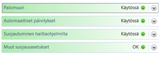 Kotiope.com atk-apu kotonasi p. 045 349 05 99 Aarno Hyvönen 3/11 Täältä käsin voit myös tarvittaessa klikata esim. palomuurin käyttöön, mikäli se on syystä tai toisesta pois käytöstä.