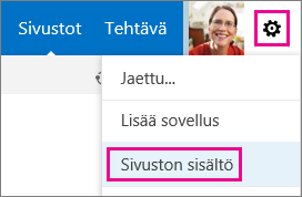 Usein käytetyt toiminnot SharePoint-sivustossa (jatkuu) Toiminto Google-sivustot SharePoint-sivustot Tiedoston liittäminen tietokoneesta Valitse millä tahansa sivulla Lisää tiedosto.