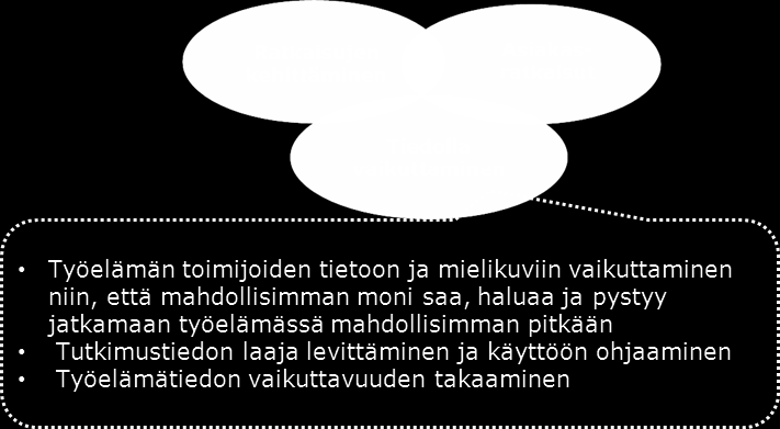 32 (45) 3.3 Tiedolla vaikuttaminen Kuva 15. Tiedolla vaikuttamisen toiminta-alue.