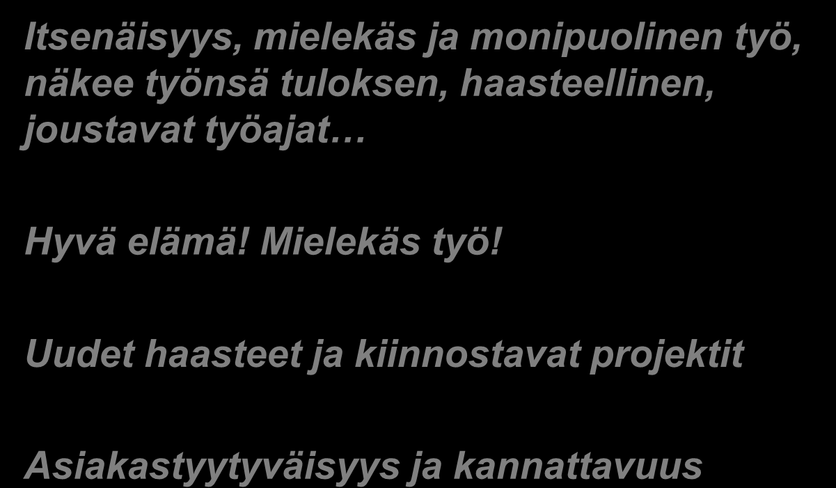 Yrittäjät kertovat mikä on työssä on tärkeintä Itsenäisyys, mielekäs ja