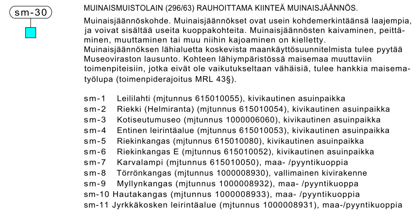 73 Julkiset palvelut ja opetustoiminta OSAOn Pudasjärven yksikkö on osoitettu merkinnällä PY ja Kontiotuotteen viereiseltä osaltaan merkinnällä TP/PY, millä halutaan tuoda esiin mahdollisuus vähäisen