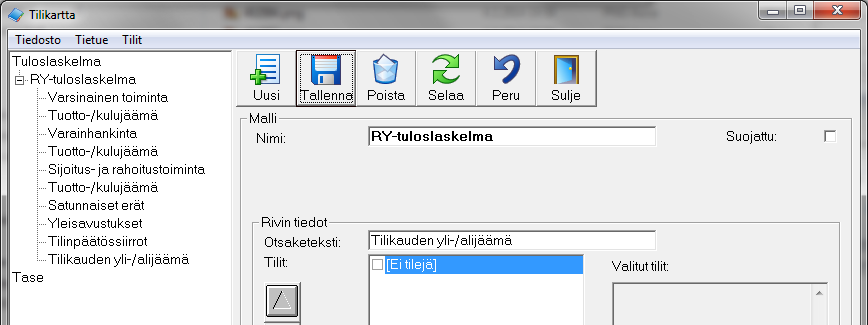 Kirjoita otsaketekstiksi (ryhmän nimeksi) Tuotto- /kulujäämä.