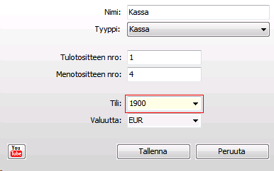 Osto 76 Uuden maksutavan lisäämiseksi napsauta ikkunan yläosassa olevaa Lisää-painiketta ja tietojen muuttamiseksi Muuta-painiketta.