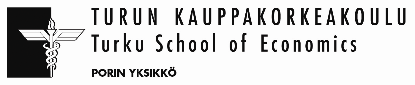 SISÄLLYS TURUN KAUPPAKORKEAKOULUN PORIN YKSIKKÖ... 3 LUKUVUODEN 2008 2009 TYÖSKENTELYAJAT... 5 OPINTONEUVONTA... 6 OPINTOTOIMISTO... 6 TURUN KAUPPAKORKEAKOULUUN ILMOITTAUTUMINEN.