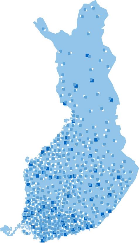 Matkahuollon palveluverkosto 2013 Yhdistää n.