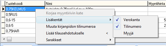 MYYNNINHALLINNAN MUUT TOIMINNOT USEALLE MAKSUTAVALLE OSITETUN KUITIN TIETOJEN KATSOMINEN Ruudulla voidaan nähdä tiedot usealle maksutavalle ositetuista myynneistä.