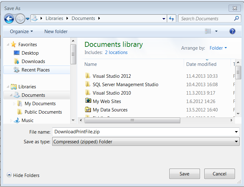 Toukokuu 2013 47 (79) Open Avataan pakattu tiedosto selaimelle uuteen selainikkunaan, josta yksittäisen laskun voi valita käsittelyyn Save Avataan käyttäjän koneen hakemistorakenne