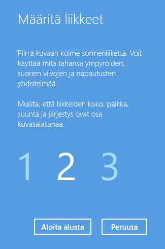 Siis jos olet määrittänyt kuvasalasanan paikalliselle tilillesi ja vaihdat kirjautumistavaksi Microsoft-tilin, sama kuvasalasana on käytettävissä myös Microsoft-tililläsi. 1.