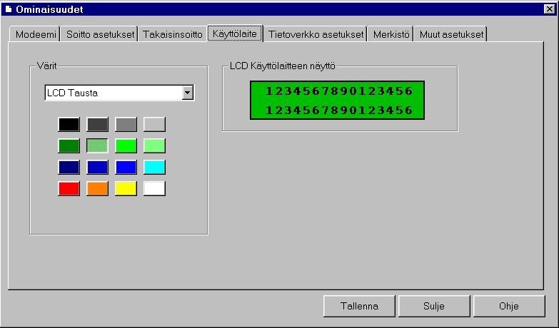 12.4.3 Takaisinsoittoasetusten valinta MATRIX-hälytysjärjestelmät Dial Back Number - Takaisinsoittonumero - Tästä voit valita, mihin numeroon hälytysjärjestelmä soittaa Takaisinsoittonumero - Tästä