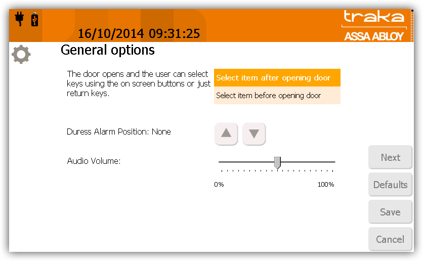 HUOM. ifobin avainten vapautustapa koskee kaikkia järjestelmän käyttäjiä, eikä sitä voida määrittää käyttäjäkohtaisesti.