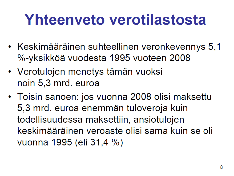 Puolet näistä on tehty sosiaalidemokraattien (Lipponen) johtaessa hallitusta ja puolet keskustan pääministerikausilla (Vanhanen).