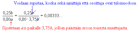 Vettä on siis haihtunut 0,08... 0,966.