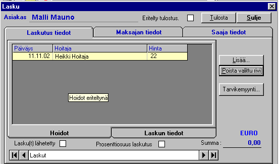 Kuva. Laskuttamattomat hoitopäivät. 6.