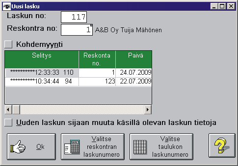 3.6.2008 Ohjelma tunnistaa myös ns 2 ja 20 ean/upc koodit. Tällöin Tuotekoodi on laitettava nollilla topattuna ilman tarkistetta toiseen selite-kenttään. Esim. tuotekoodi 456 laitetaan 00456.