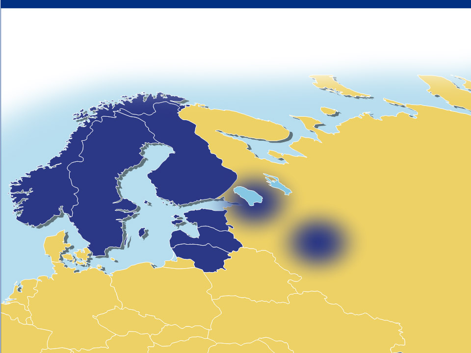 Suomi: kaikki toimialat Ruotsi: rauta- ja huonekalukauppa Norja: rautakauppa Baltia: rauta-,