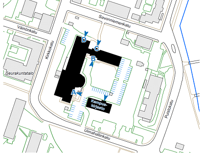 2.3 Savonlinna Savonlinnassa kuntayhtymä vuokraa Mikkelin ammattikorkeakoulun käyttöön Savonniemen kampuksen tiloja, yhteensä 7 932 m².