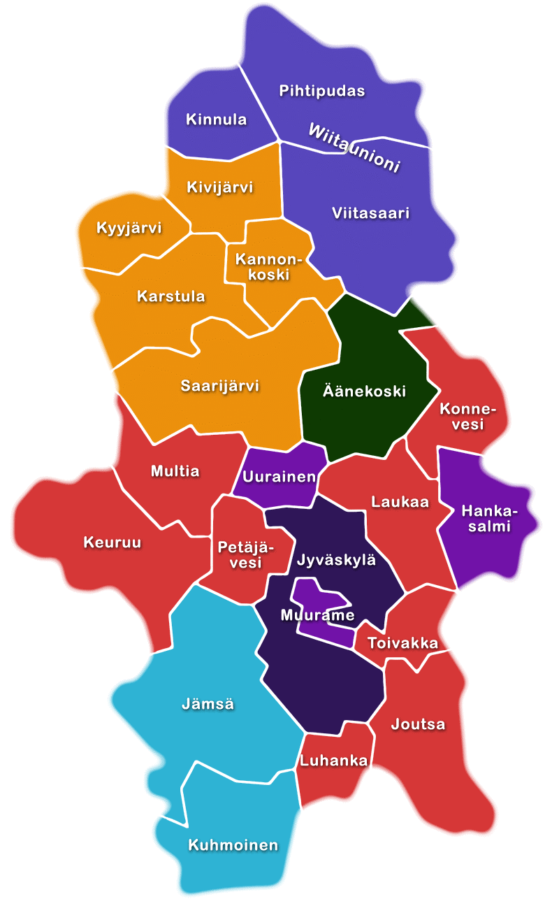 lähtevien kuntien tarkoituksena on järjestää perusterveydenhuollon palvelut Keski-Suomen sairaanhoitopiirin yhteyteen perustettavan liikelaitoksen kautta.