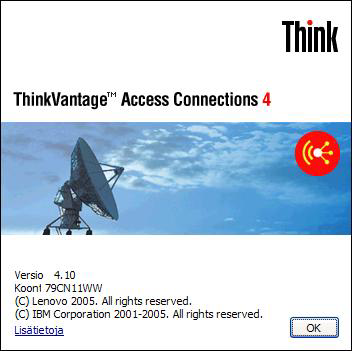 Luku 2. Sijaintiprofiilien käyttö ThinkVantage Access Connections on apuohjelma, joka hallitsee verkkoyhteyksiä useissa sijainneissa sijaintiprofiilien avulla.