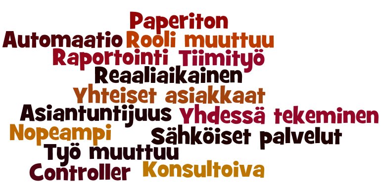 Yksi asia, miten työ on muuttunut kolmen vuoden päästä? Mikä on uutta, eri tavalla tehtävää? Heimo Seppälä Kolme vuotta sitten puhuttiin aika lailla samoista asioista. Kilpailu on koventunut.