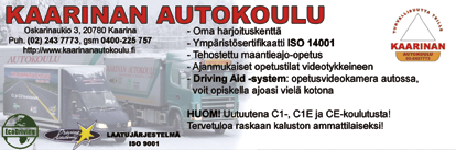 6 VETOAKSELI 3 / 2015 YRITYSLASKENTA LAVERNA OY AUKTORISOITU TILITOIMISTO * KAUPPAREKISTERI ASIAT * YRITYSKIRJANPIDOT Raisiontori 5, 21200 Raisio Painoväri sininen: C = 100 M = 93 Y = 40 K = 0