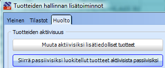 Tuotteiden hallinnassa voidaan rajata tuotteet verokannalla. Ensin valitaan Monipuolinen rajaus, ja monivalintarajauksessa, jossa oletuksena ostohinta- rajaus, valitaan rajaukseksi verokanta.