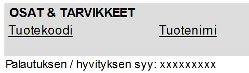 ASENTAJARAPORTTI SISÄISISTÄ TÖISTÄ Myös sisäisistä töistä voidaan nyt saada asentajakohtainen raportti.