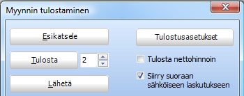 HELPOMPI VERKKOLASKUTUKSEN AVAAMINEN JA TEKEMINEN LASKUTUSVAIHEESSA AUTOMAATTILASKUTUKSESTA SIIRTYMINEN SÄHKÖISEEN LASKUTUKSEEN Kun automaattilaskutuksella on suoritettu laskutus, voidaan ruudulta