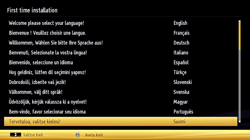 Kaukosäätimen paristojen asentaminen. 1. Nosta kaukosäätimen takapuolella oleva kansi varovasti ylöspäin. 2. Asenna kaksi AAA-paristoa.