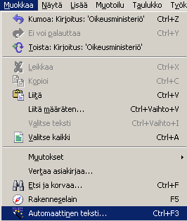 - 110 Huom: OpenOfficen versiossa 2.0.3 on aiempia versioita rajoitetummin käytettävissä polkuasetuksia toiminnossa Työkalut -> Asetukset -> OpenOffice.org -> Polut. Esimerkiksi em.