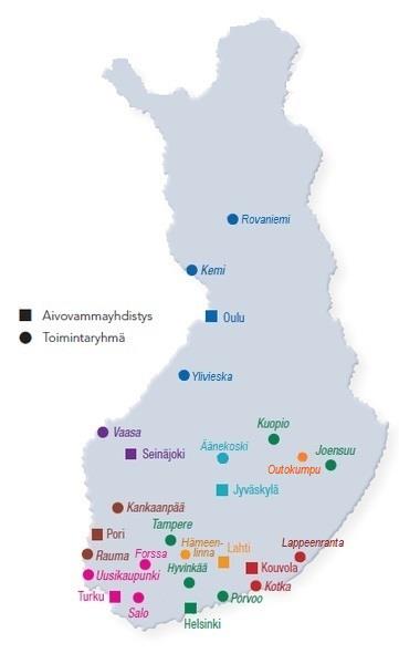 Toimintaryhmä, aivovammayhdistys ja Aivovammaliitto 4 Aivovammaliitto on kaikkien