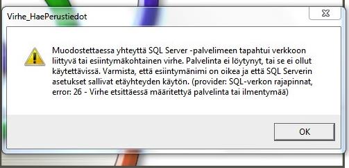 14(41) 2.3. Microsoft SQL Serverin asennus käsin, jos automaattiasennus ei onnistunut Joskus, jos esim.