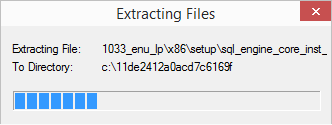 Jos ohjelman käynnistyessä tulee alla oleva ilmoitus, on se merkki siitä, että tietokantapalvelun asennus on epäonnistunut ja SQL Server on asennettava käsin.