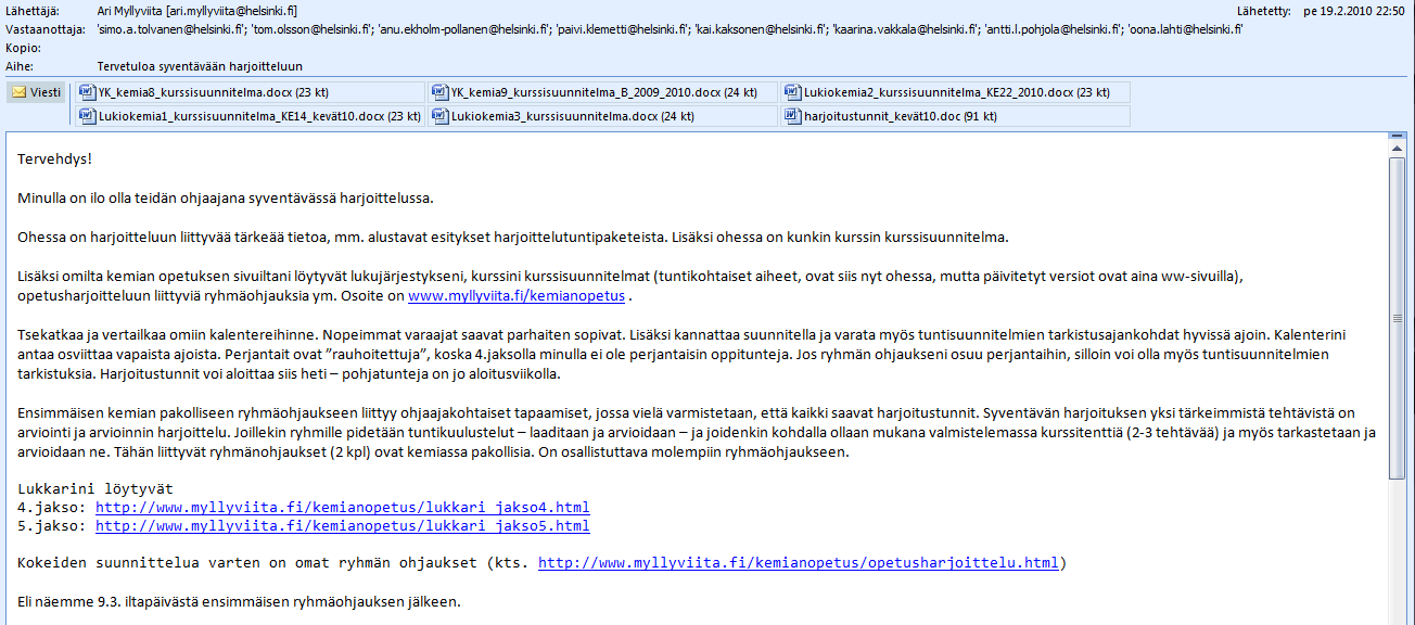 35(79) Tässä tutkimuksessa käytetyn tekniikat olivat: Sähköposti ja sähköpostilistat www-sivut Doodle Messenger, Skype Facebook (tapahtumakalenteri, seurantatyökalut, ryhmät, keskustelut) Ning 8.2.