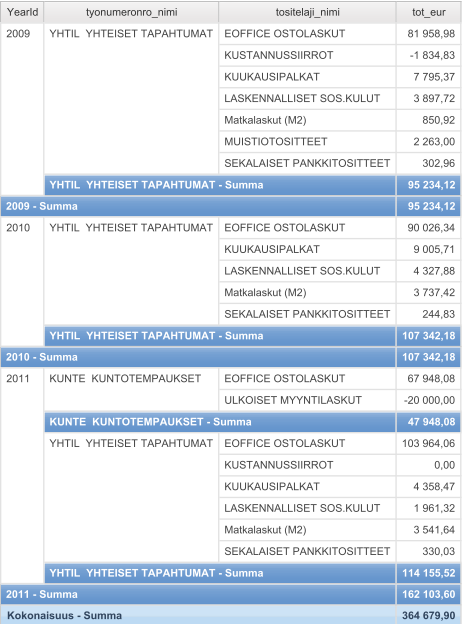 Liite 2: Esimerkki kohdeyrityksen