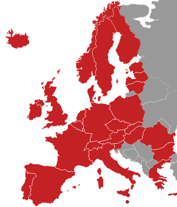 SEPA-maat 31 maata EU-maat ETA-maat Sveitsi 9 000 pankkia 480 milj.