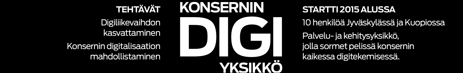 3. Digimainonnan kehitys ja myynnin tuki 4.