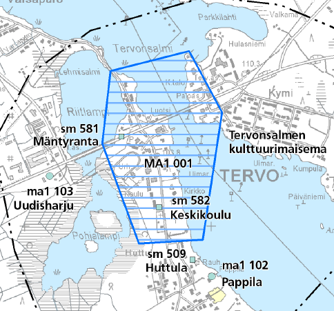 9 (22) Kuva 10: Maakuntakaavan Kulttuuriympäristökohteet Yleiskaava Alueella on voimassa kunnanvaltuusto hyväksymä oikeusvaikutukseton taajaman yleiskaava.