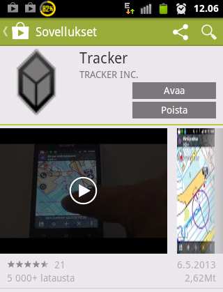 Tracker for Android -ohjelma ja käyttö Tracker for Android :n käyttöönotto Toimi huolellisesti näiden ohjeiden mukaan, kun asennat uutta sovellustasi.