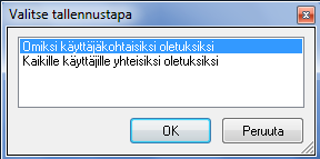 YLEISIÄ ERI RUUDUILLA KÄYTÖSSÄ OLEVIA TOIMINTOJA AUTOMAATTISET Seuraavassa on käyty läpi eri haku- ja hallintaruuduilla käytössä olevia yleisiä toimintoja, kuten automaattinen rajaus ja sarakkeiden