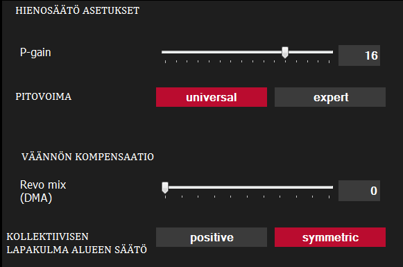 TÄSTÄ SÄÄDETÄÄN PERÄN PYSÄHDYKSEN VIIVE/TERÄVYYS.